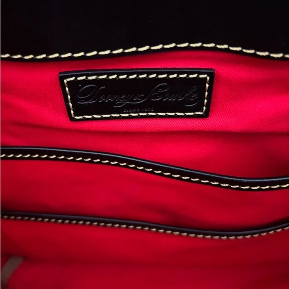 Dooney & Bourke Red Tartan Plaid Women's Bucket Bag - Picture 7 of 9